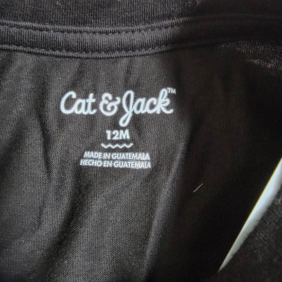 Cat & Jack Basic Long Sleeve T-Shirt Toddler Girls Size 12M Black - Picture 4 of 5